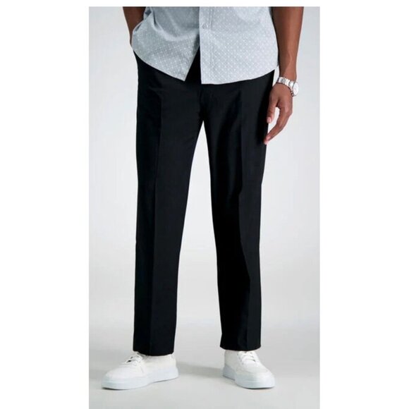 Haggar Premium Comfort Straight Fit Dress Pant Flat Big & Tall 44Wx29L NWT - Picture 2 of 6
